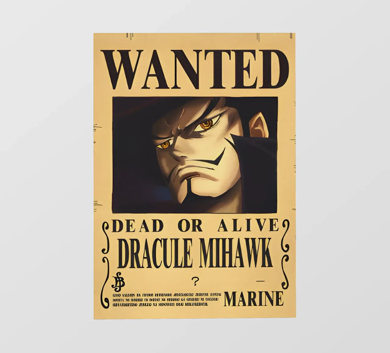 Dracule Mihawk telo in pvc da CreativeStudio