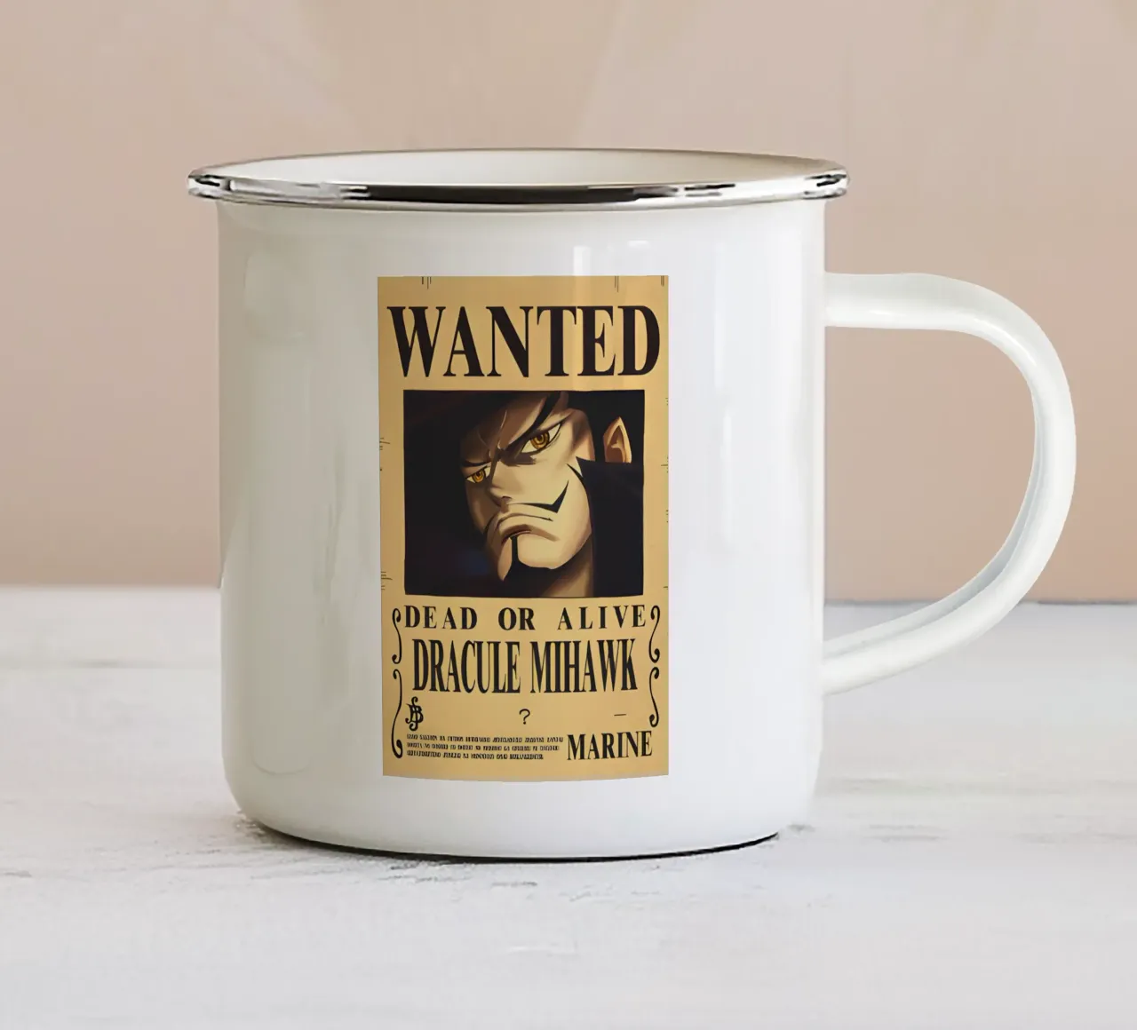 Dracule Mihawk tazza in smalto da CreativeStudio