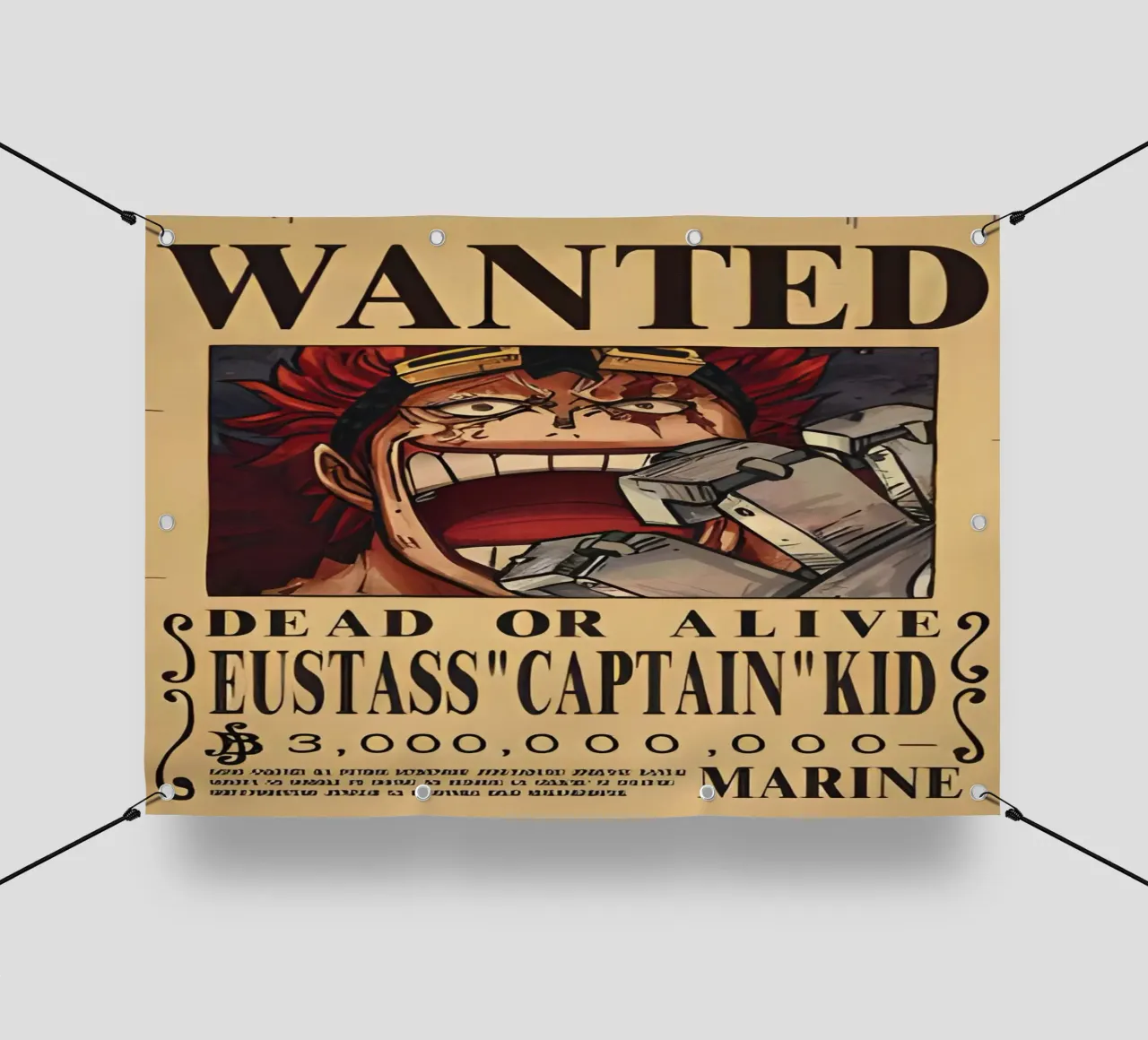 Eustass Captian Kid telo in pvc da CreativeStudio
