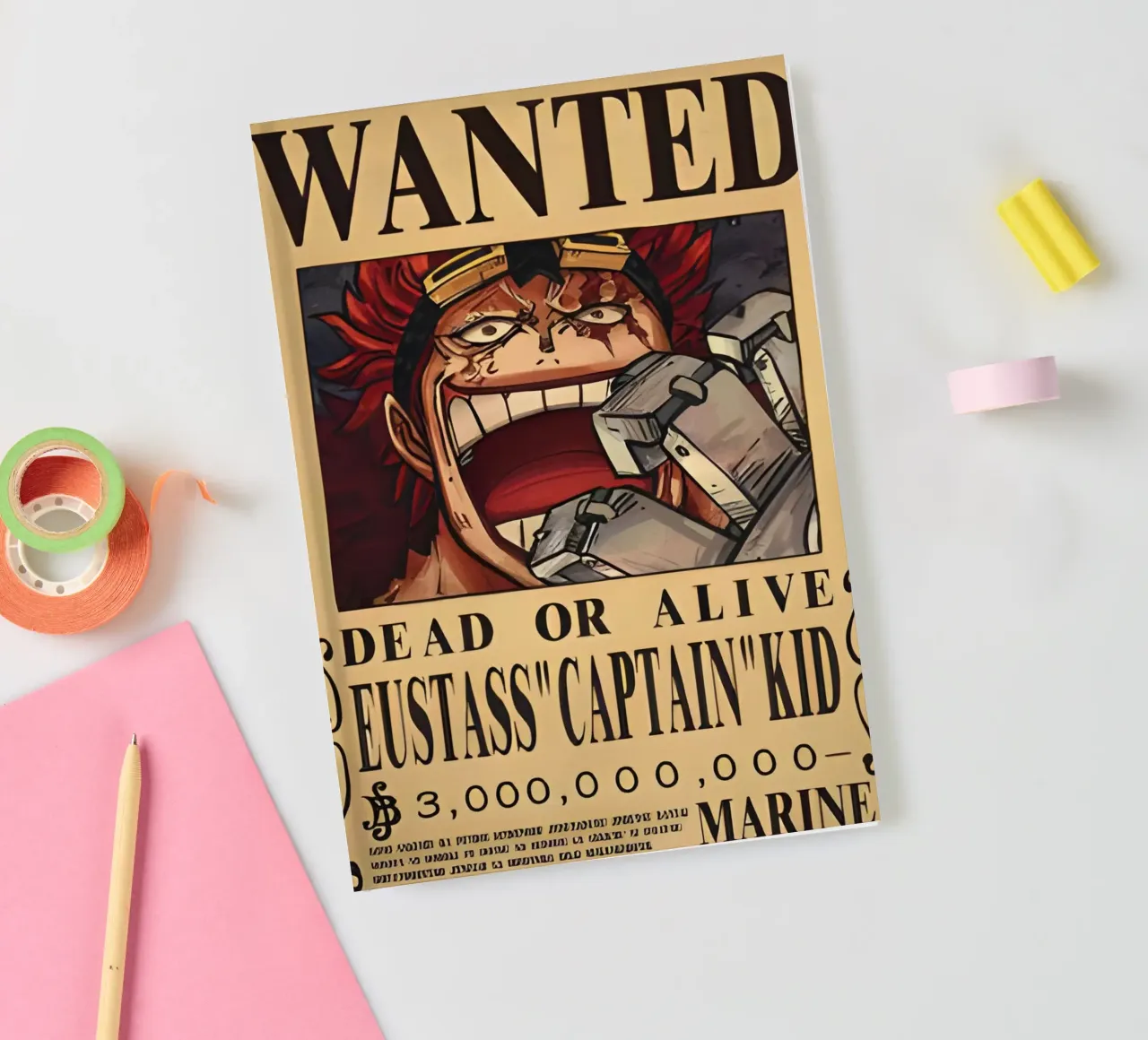 Eustass Captian Kid notebook by CreativeStudio