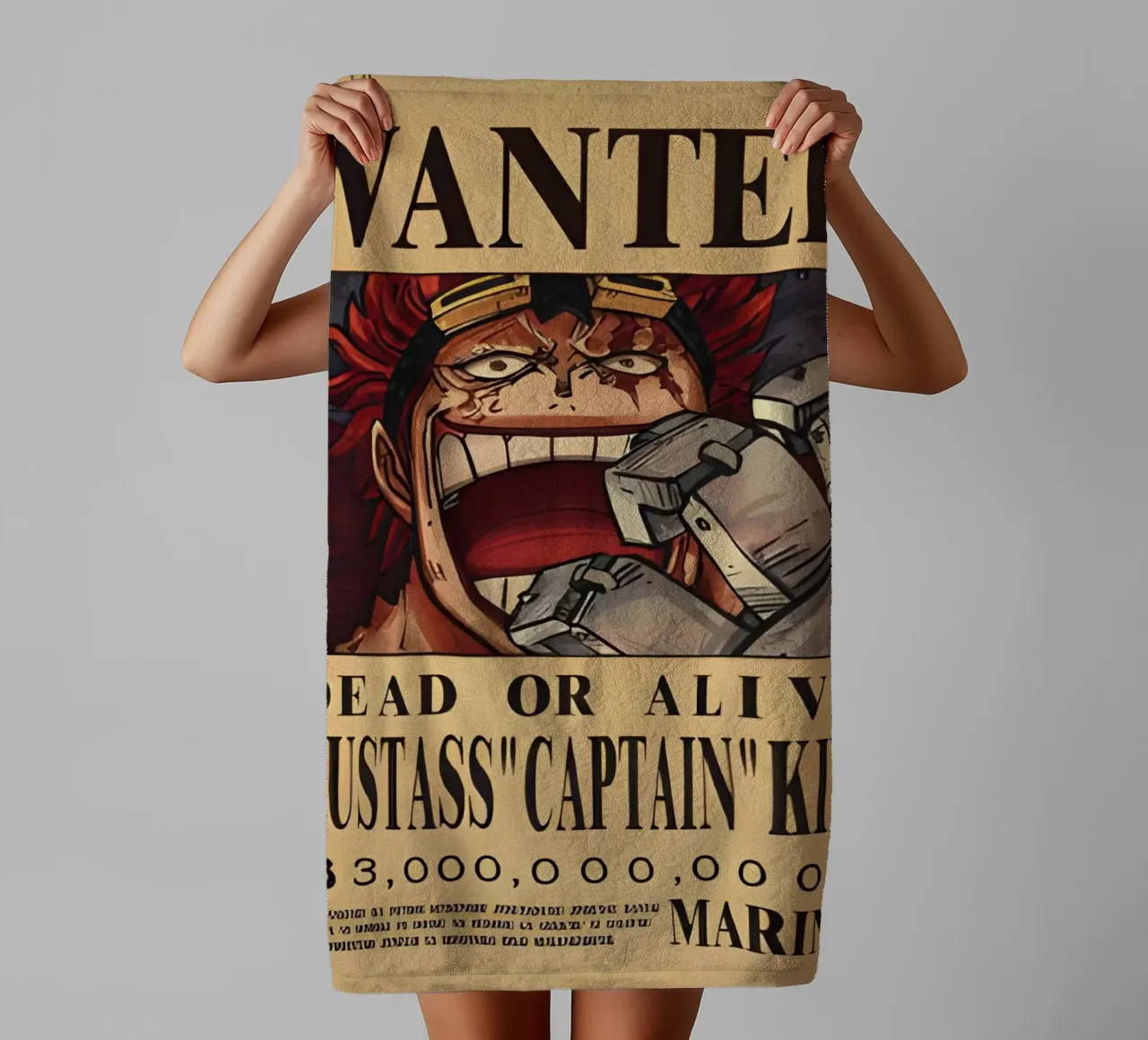 Eustass Captian Kid asciugamano da bagno da CreativeStudio