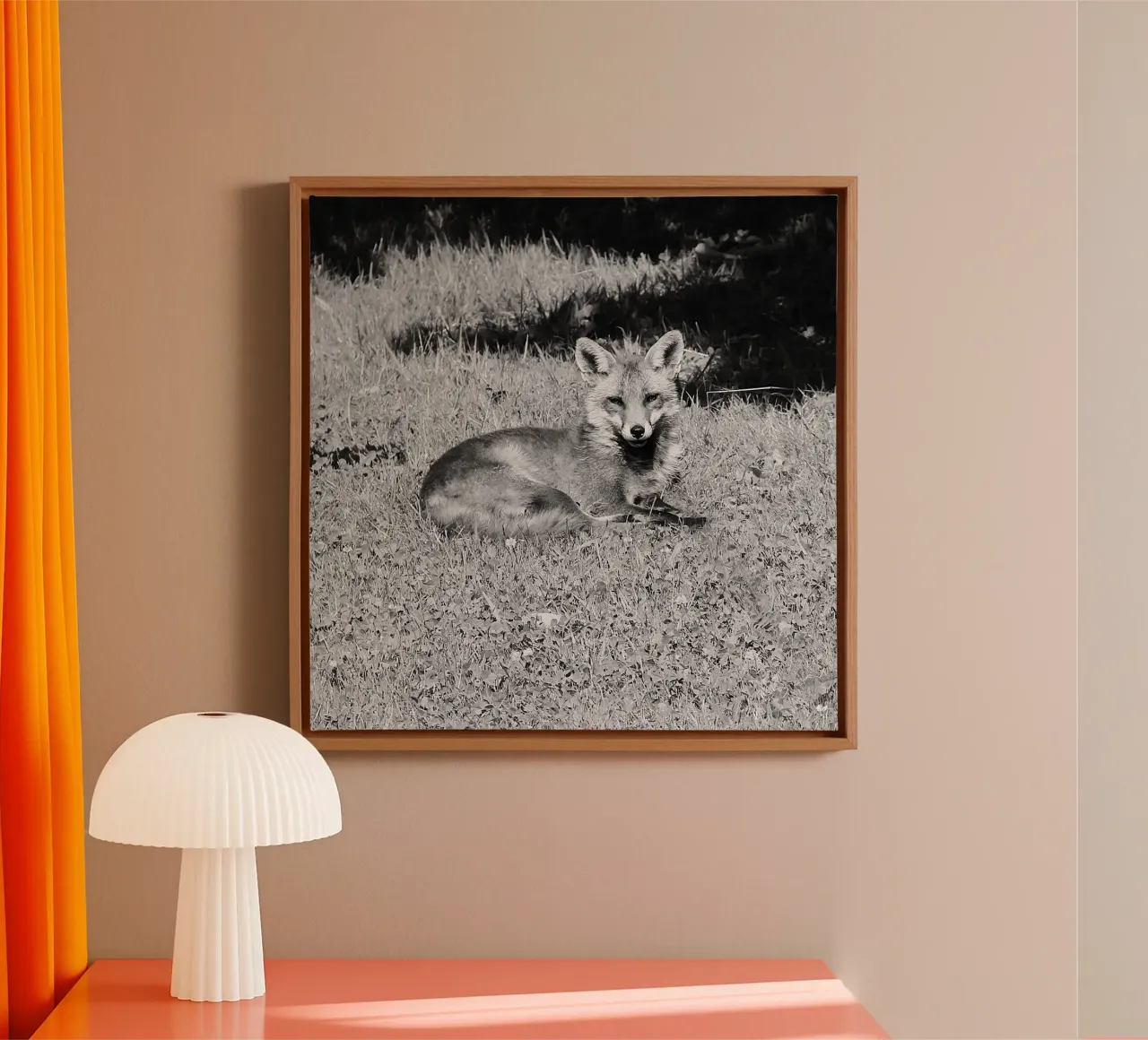 Peanut the fox canvas by DragonFly