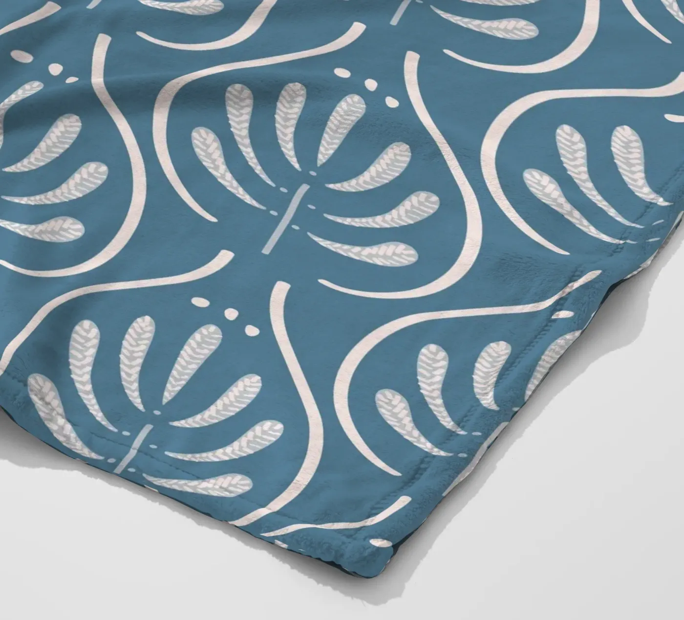 Boho Blue Pattern coperta in pile da anisillustration