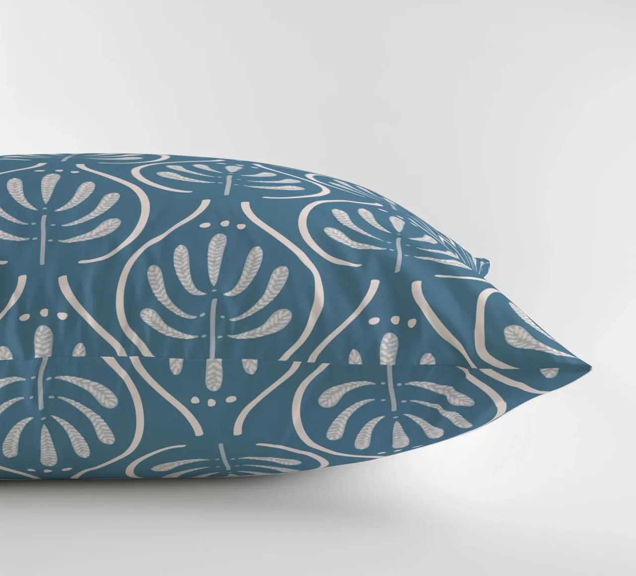 Boho Blue Pattern cuscino da anisillustration