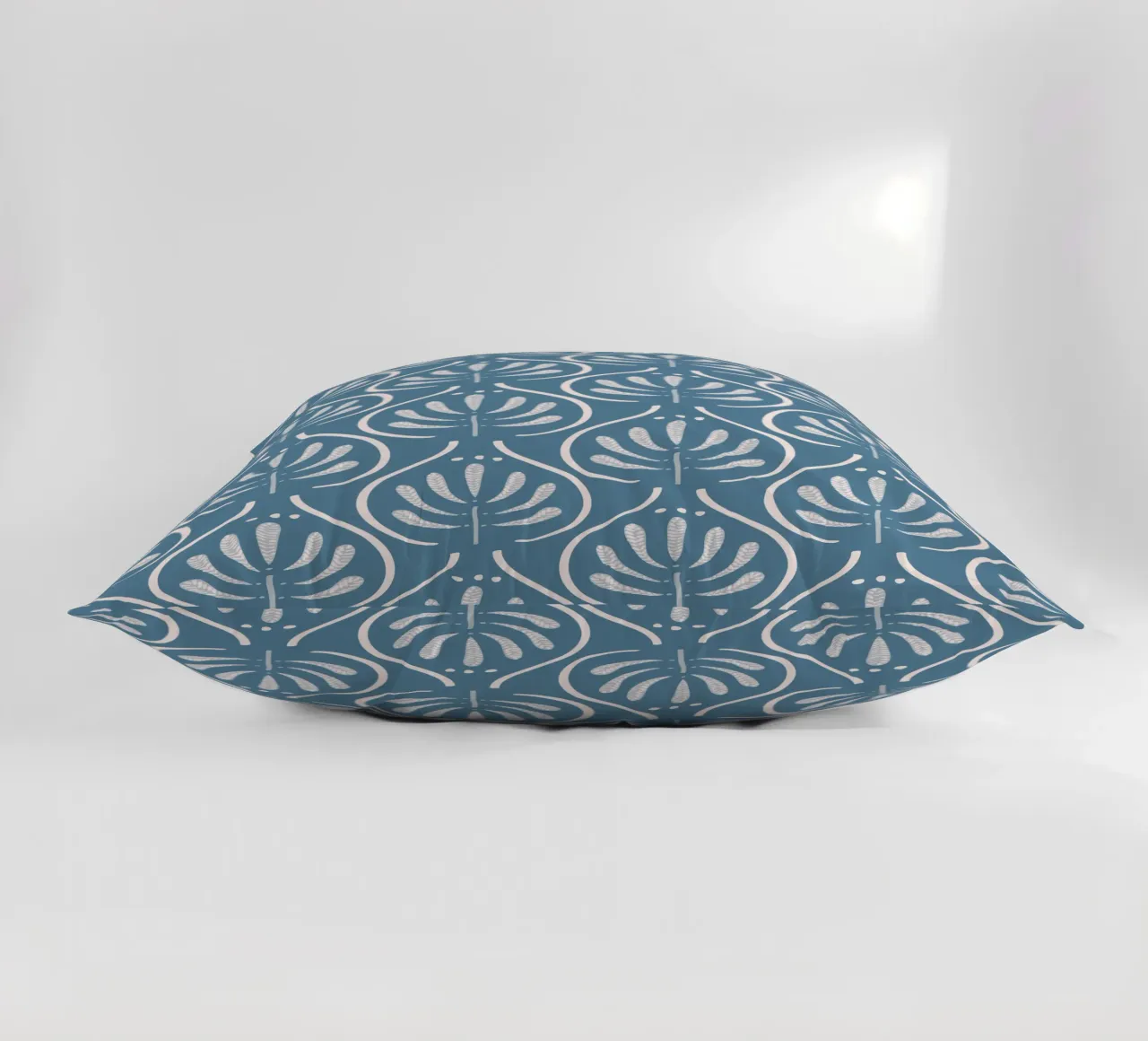 Boho Blue Pattern cuscino da anisillustration