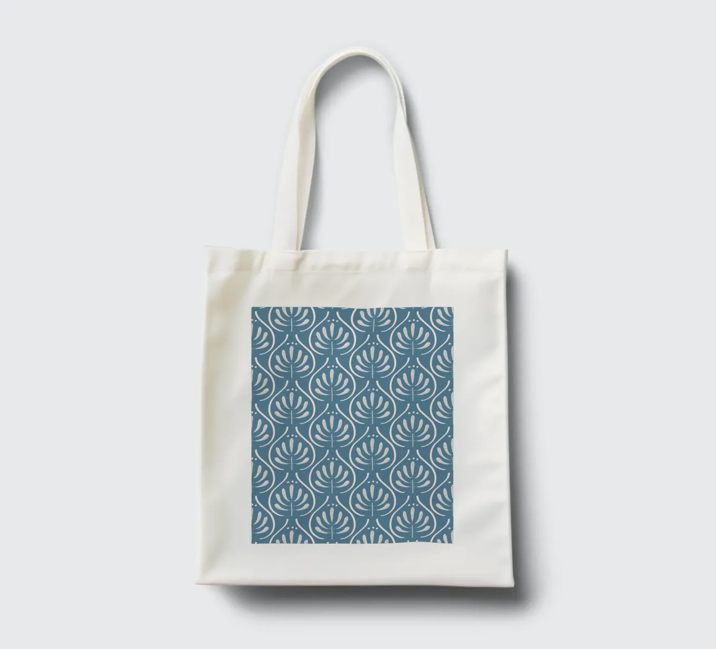 Boho Blue Pattern tote bag by anisillustration