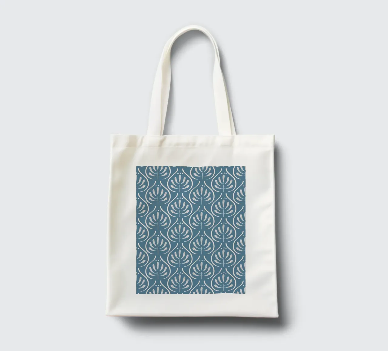 Boho Blue Pattern borsa in juta da anisillustration