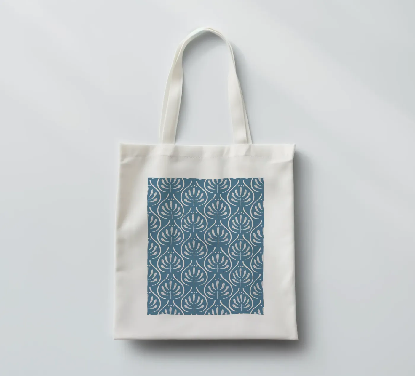 Boho Blue Pattern tote bag by anisillustration