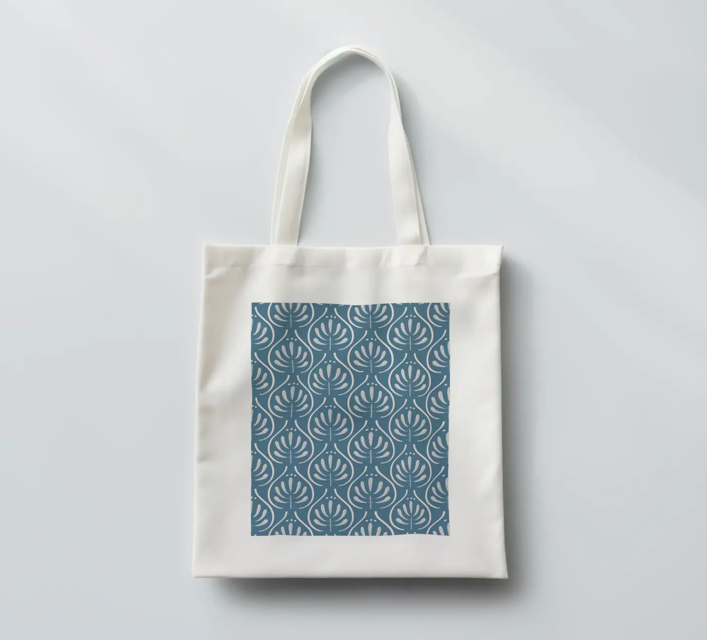 Boho Blue Pattern tote bag by anisillustration