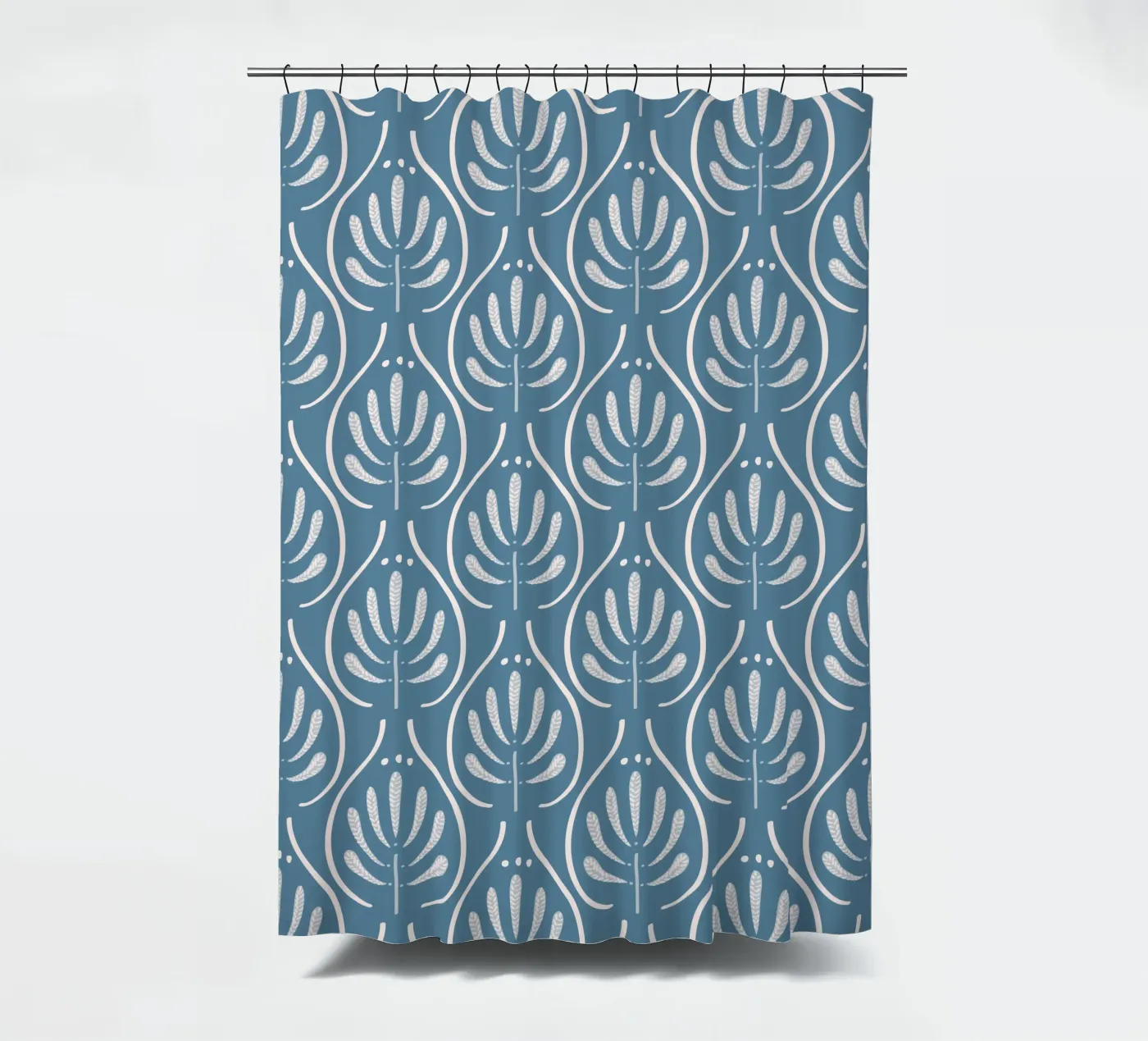 Boho Blue Pattern douchegordijn van anisillustration