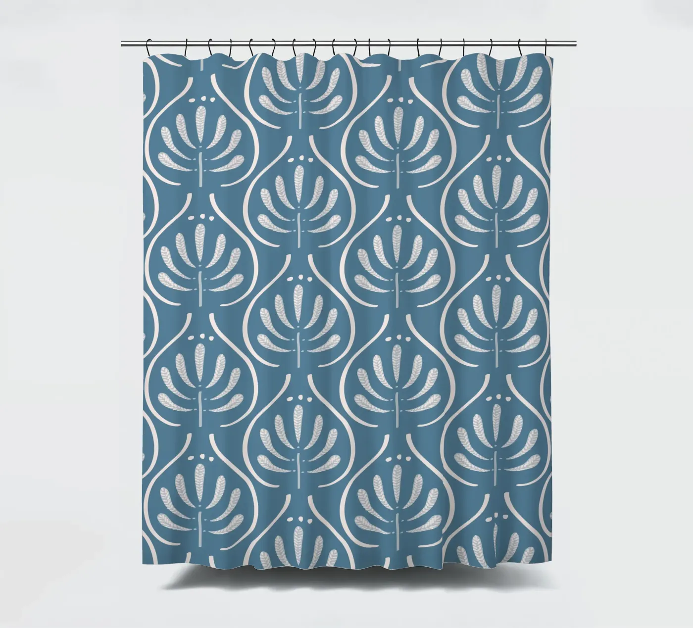 Boho Blue Pattern douchegordijn van anisillustration