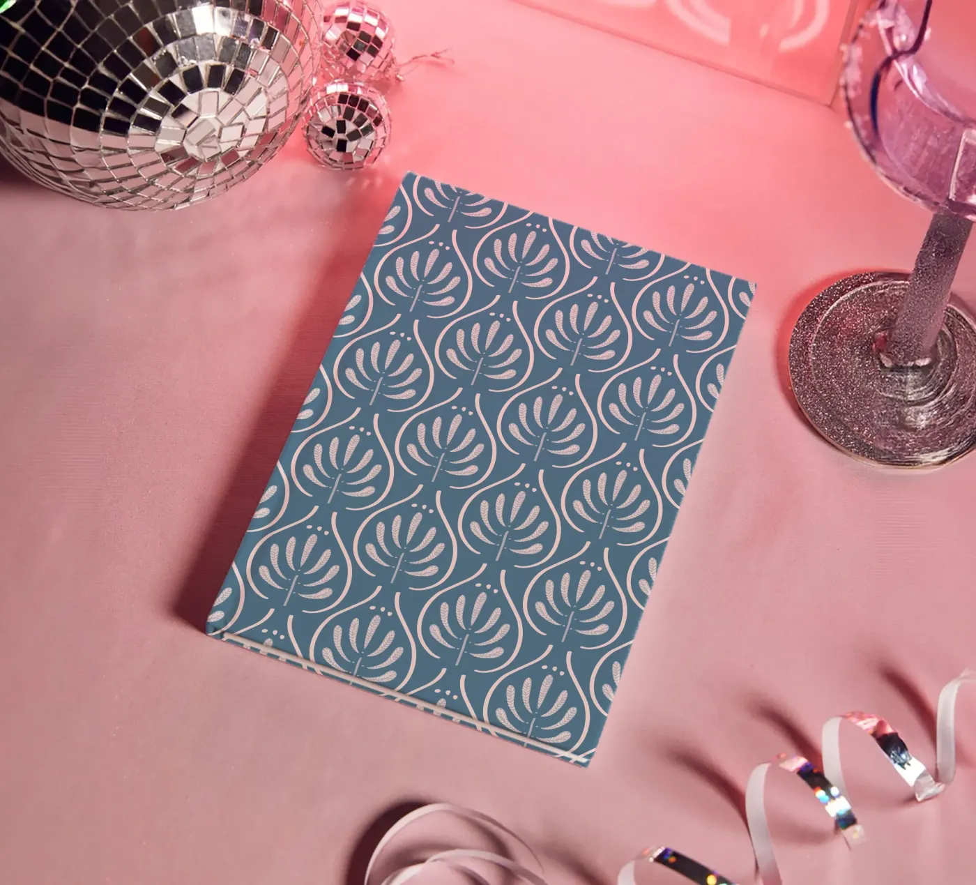 Boho Blue Pattern notitieboek van anisillustration