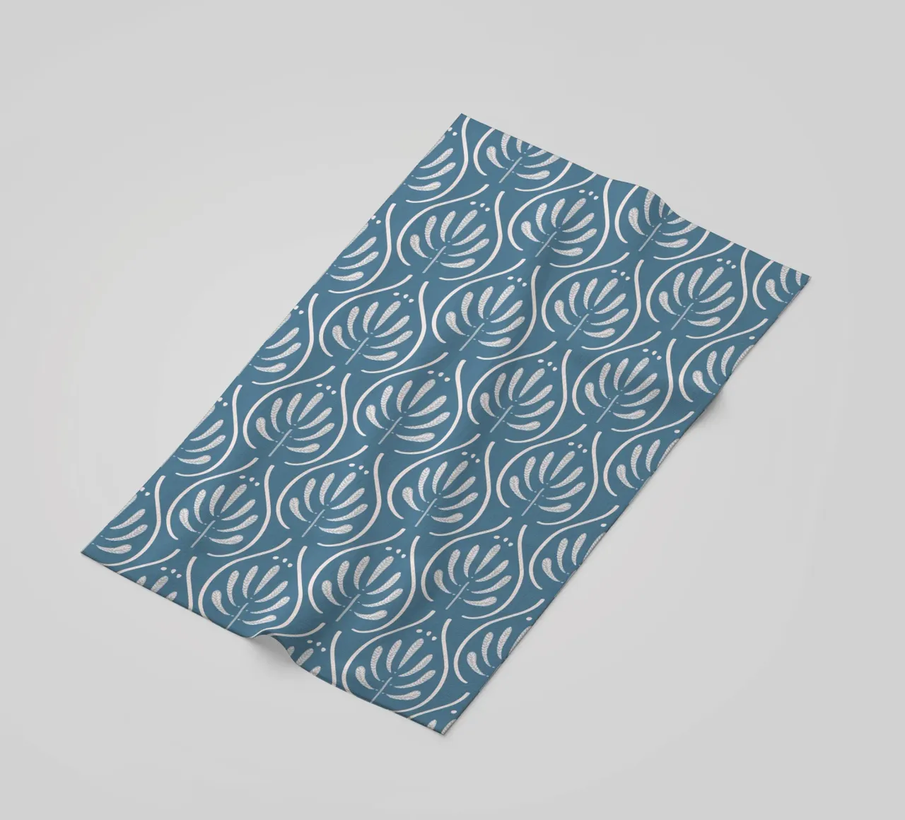 Boho Blue Pattern telo mare da anisillustration
