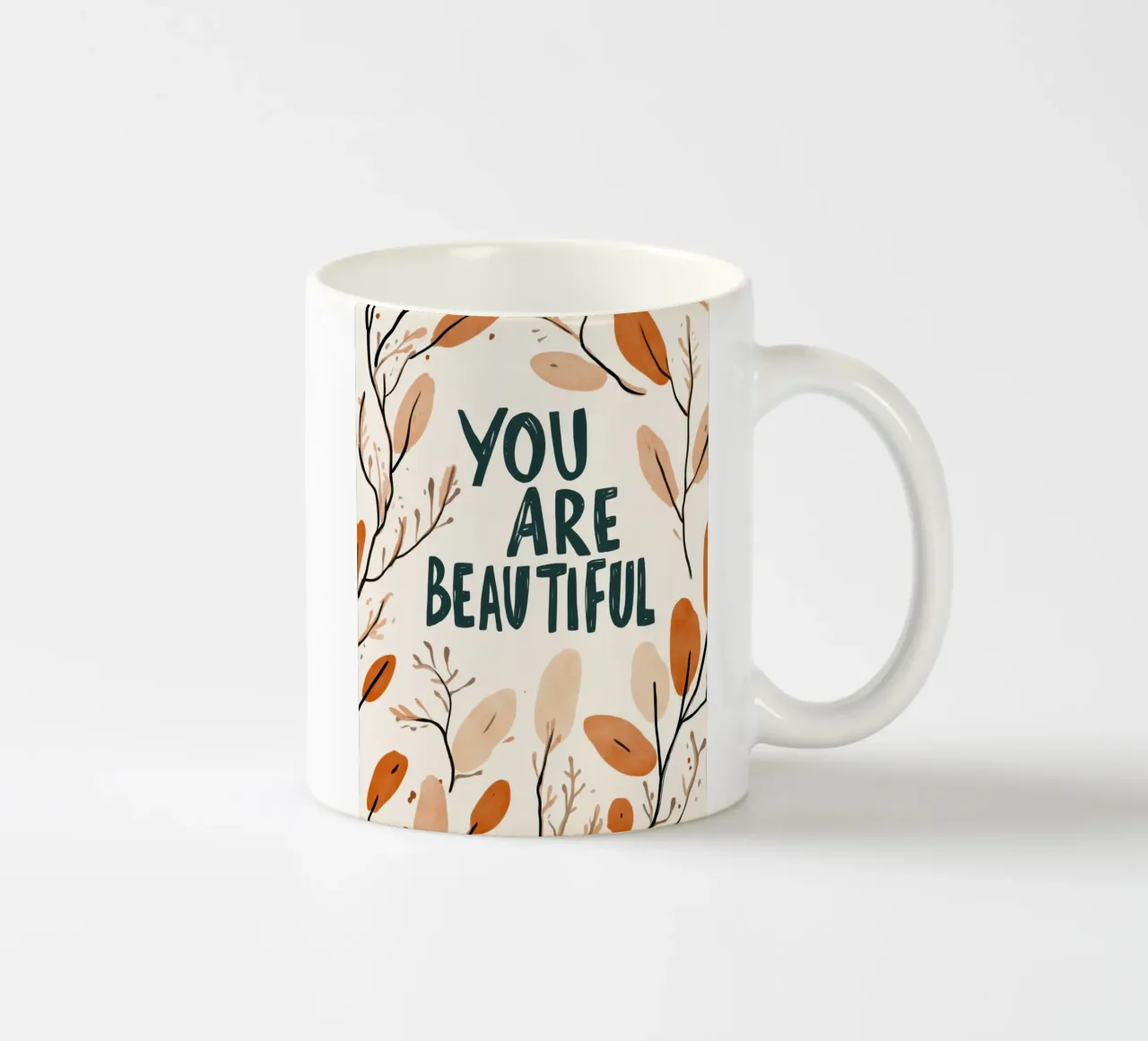 You Are Beautiful No 3 tazza in ceramica da treechild