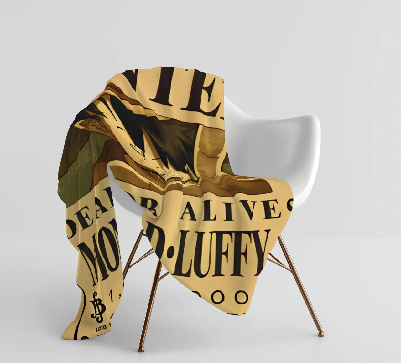 Monkey D Luffy coperta in pile da CreativeStudio