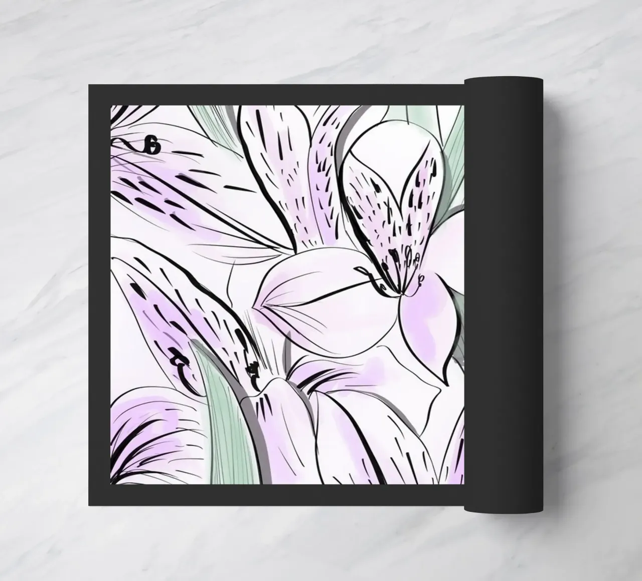 Iris Floral Pattern zerbino da anisillustration