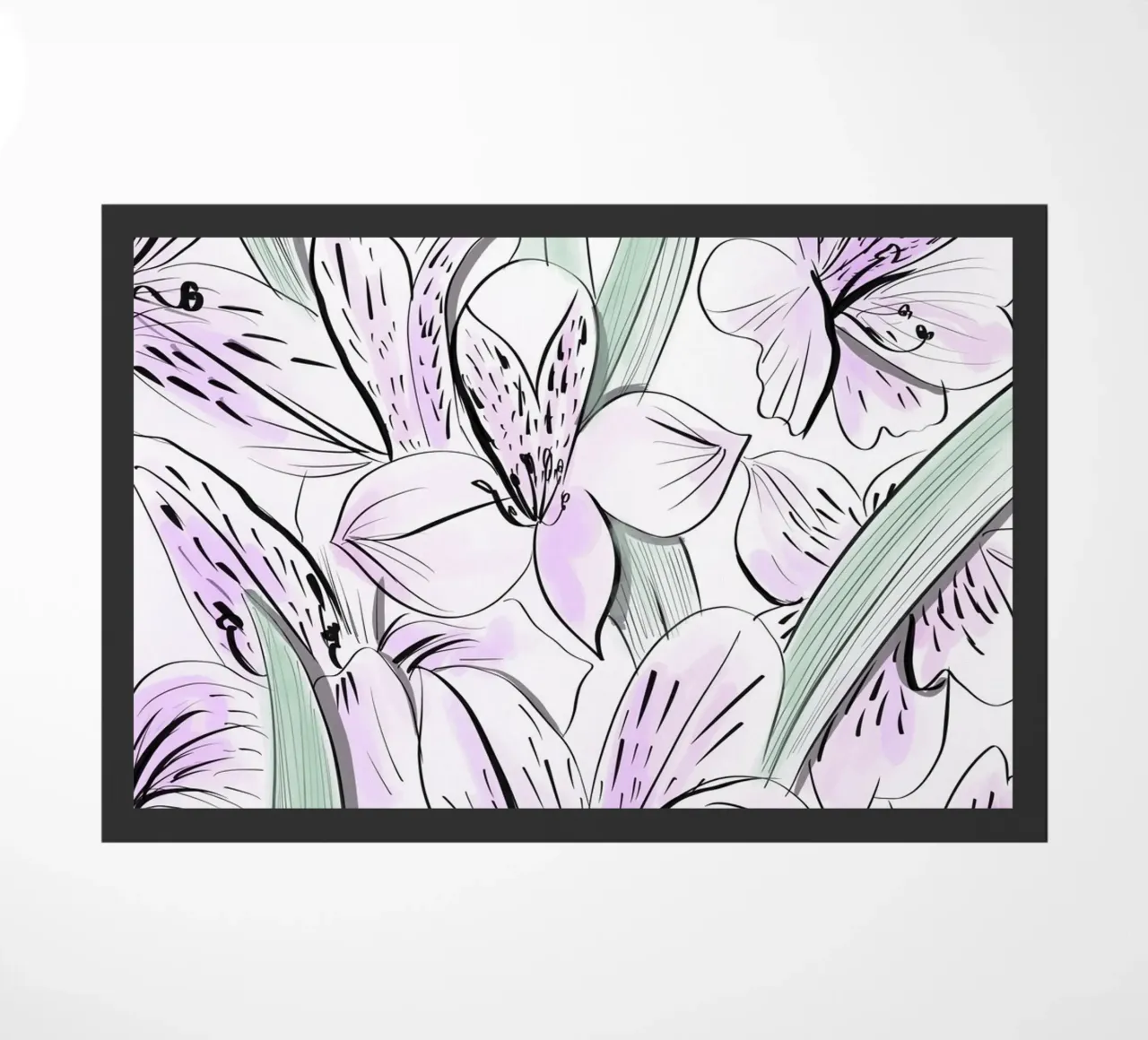 Iris Floral Pattern zerbino da anisillustration