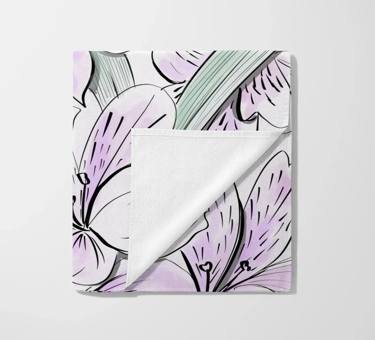 Iris Floral Pattern telo mare da anisillustration