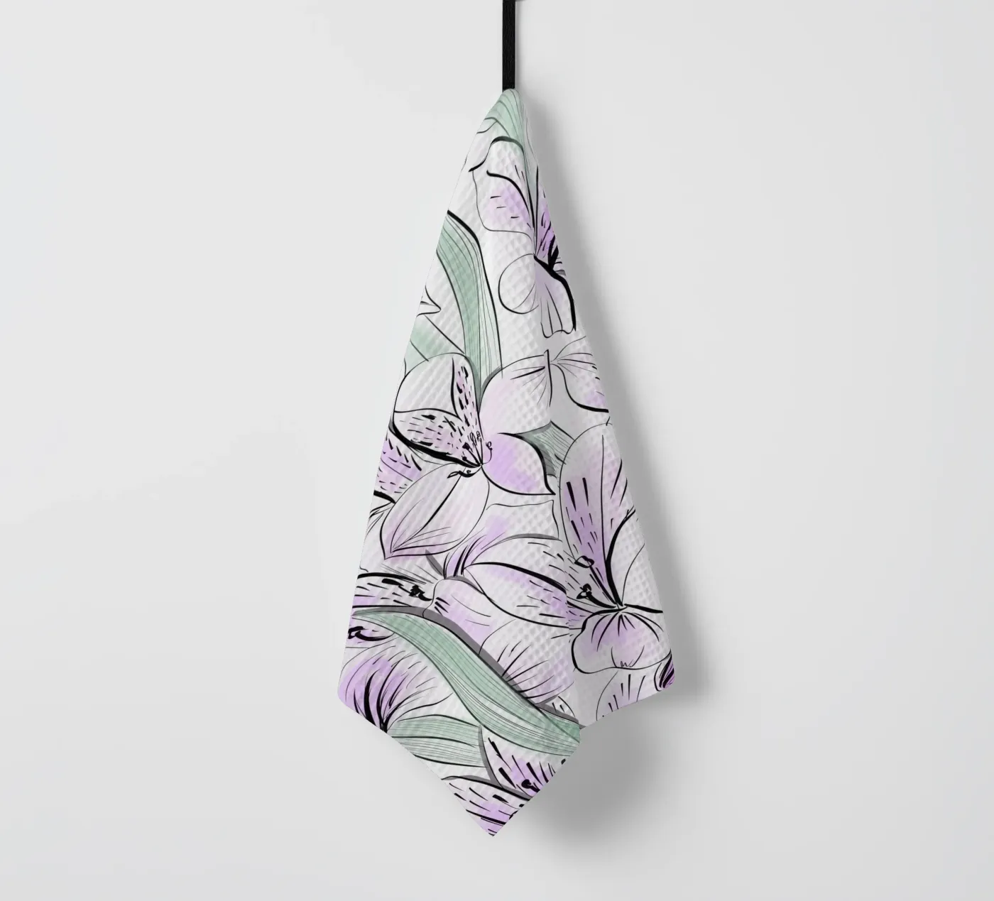 Iris Floral Pattern torchon de anisillustration