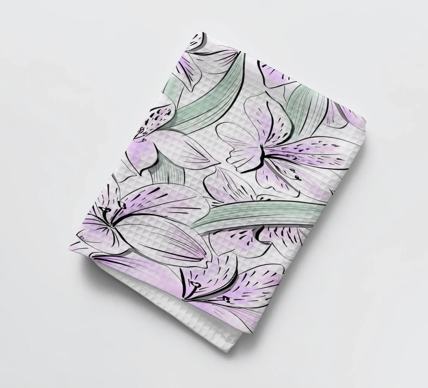 Iris Floral Pattern torchon de anisillustration