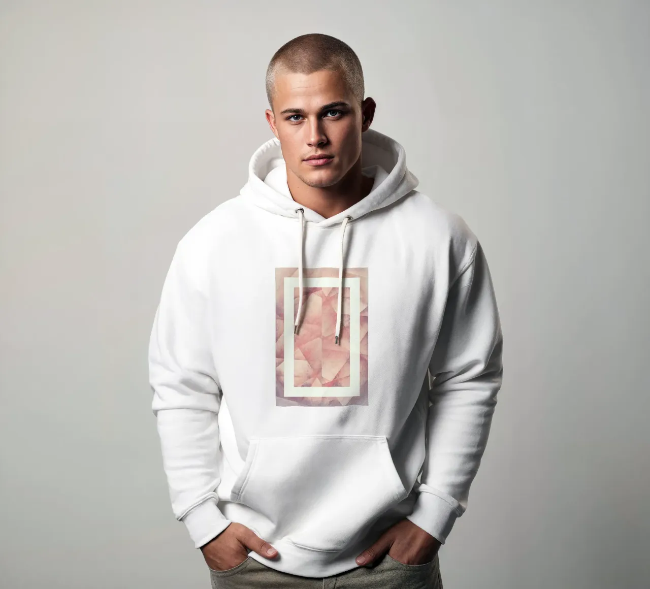 Folds felpa con cappuccio da Bryon S. White