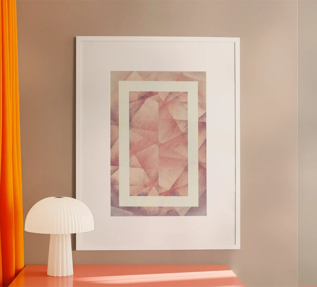 Folds poster con telaio in alluminio da Bryon S. White