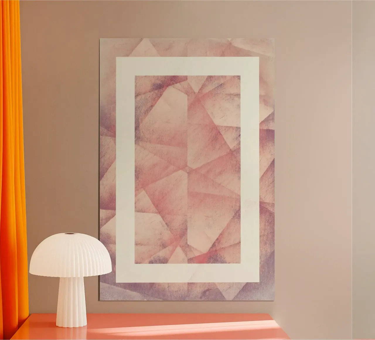 Folds poster con telaio in alluminio da Bryon S. White