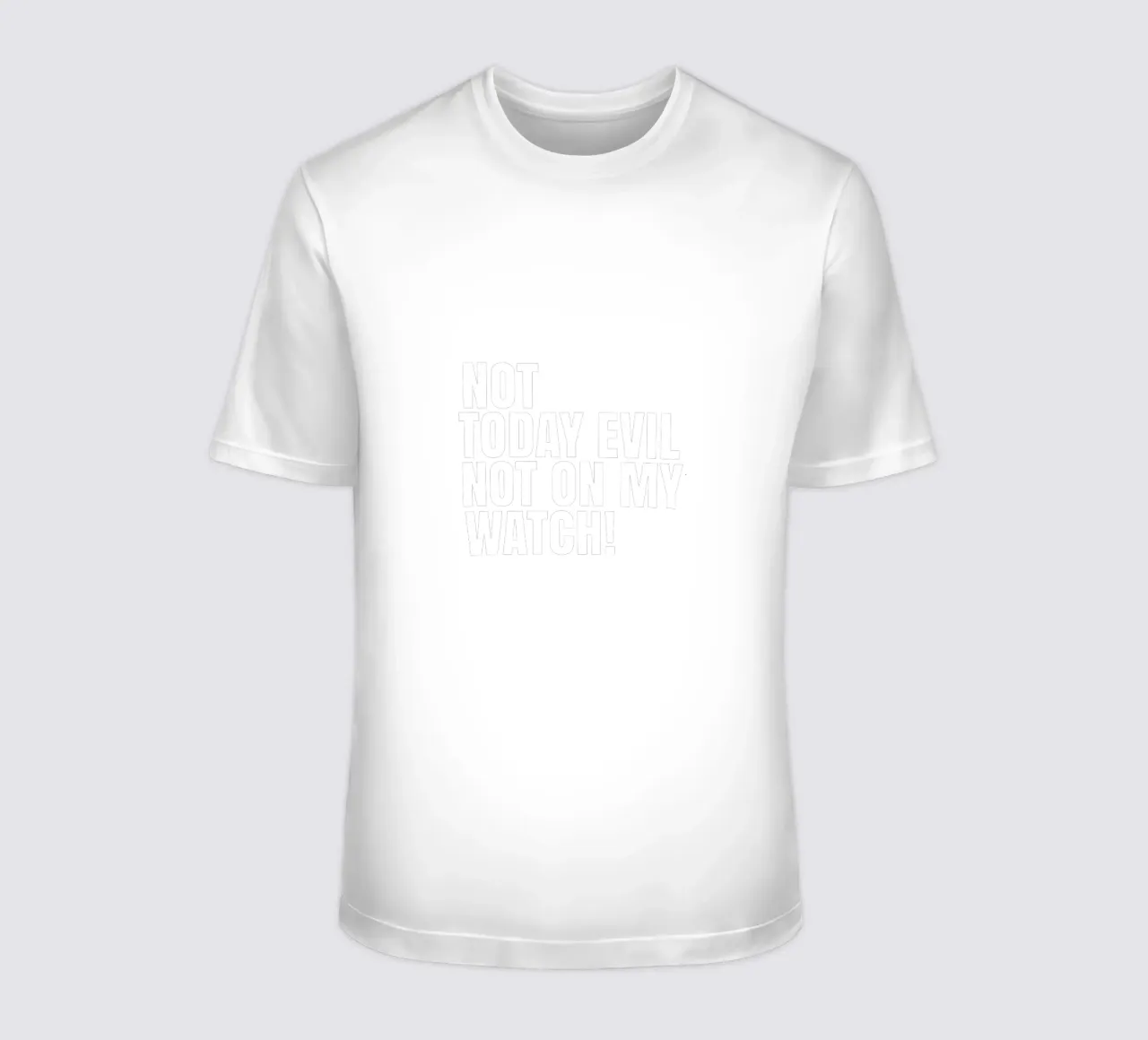 Not today evil. Not on my watch t-shirt da happieeagle