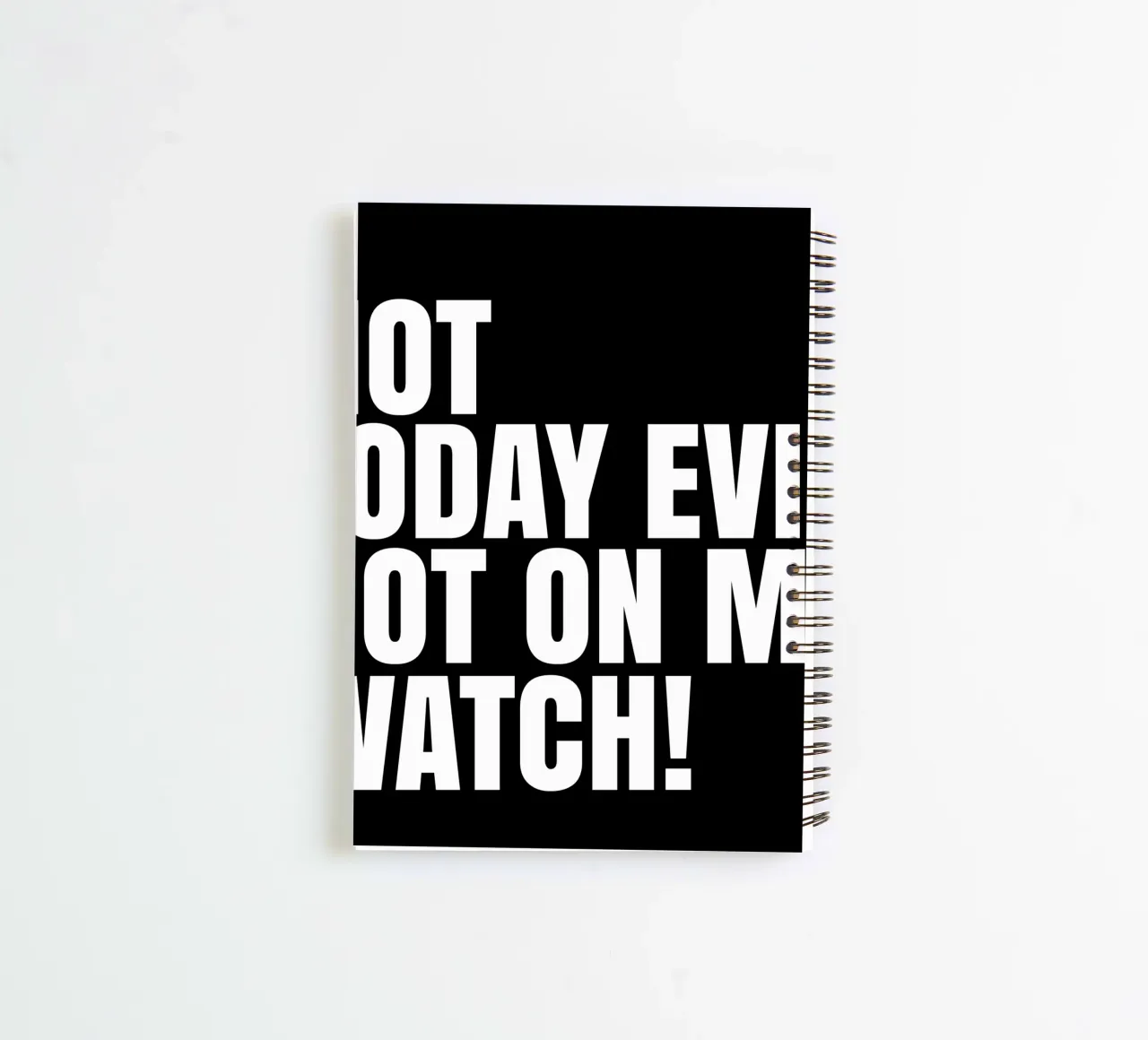 Not today evil. Not on my watch spiral notebook by happieeagle