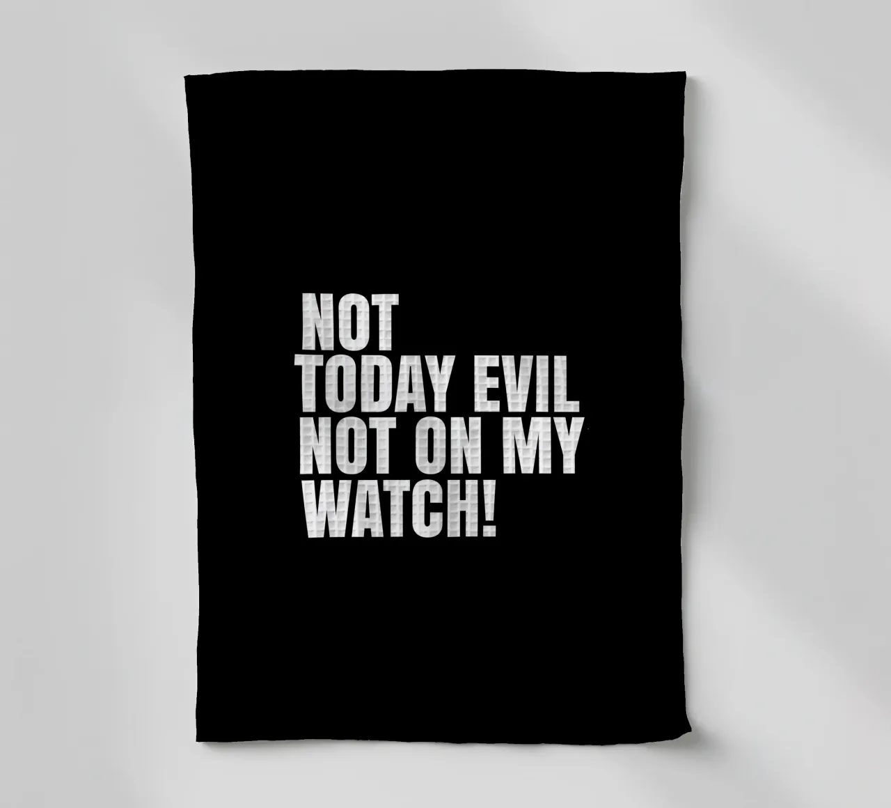 Not today evil. Not on my watch canovaccio da cucina da happieeagle