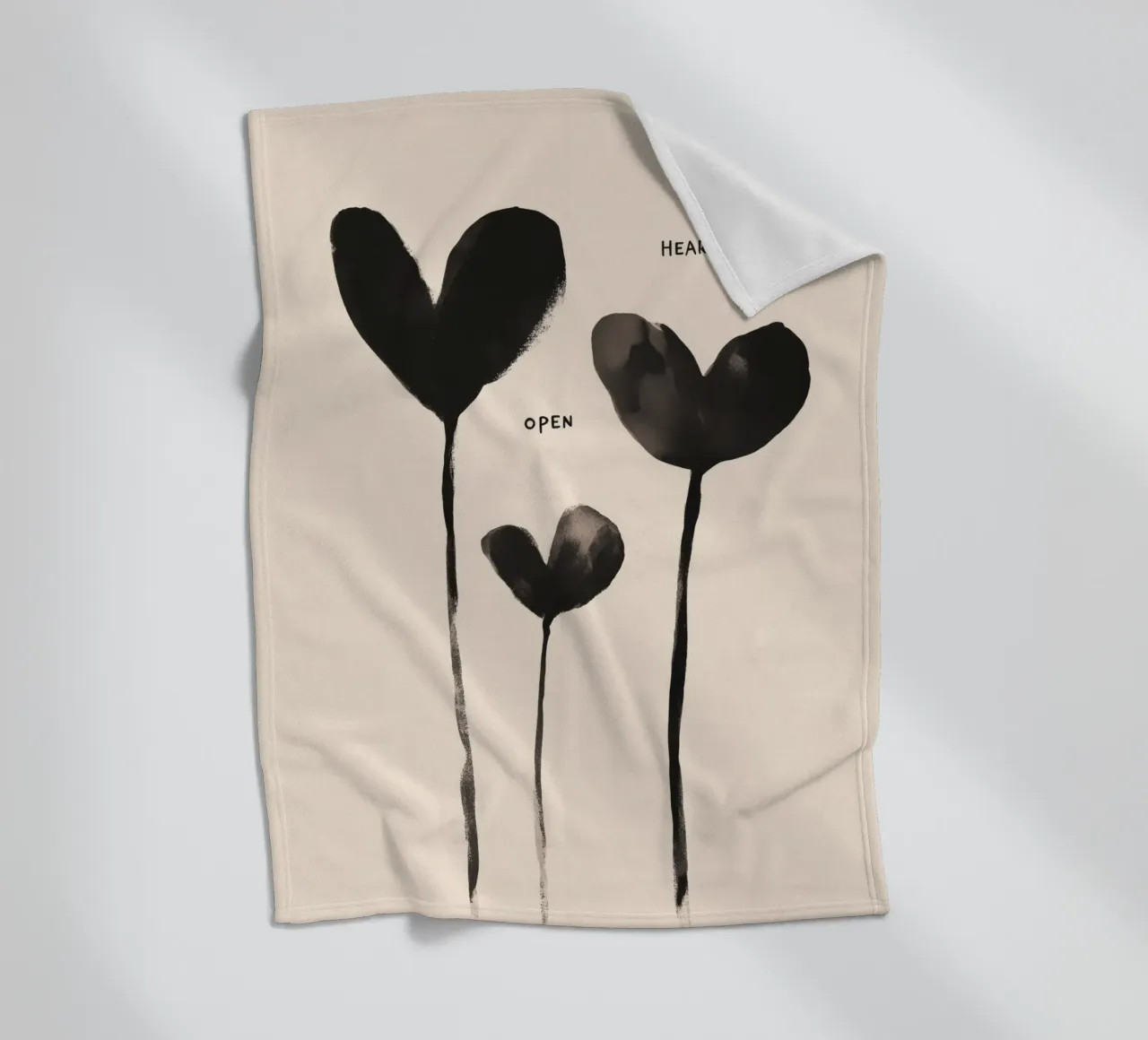 Heart Open coperta in pile da treechild