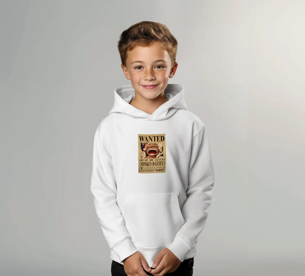 Monkey D Luffy felpa bambino con cappuccio da CreativeStudio