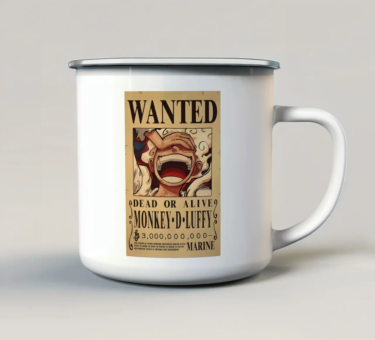 Monkey D Luffy tazza in smalto da CreativeStudio