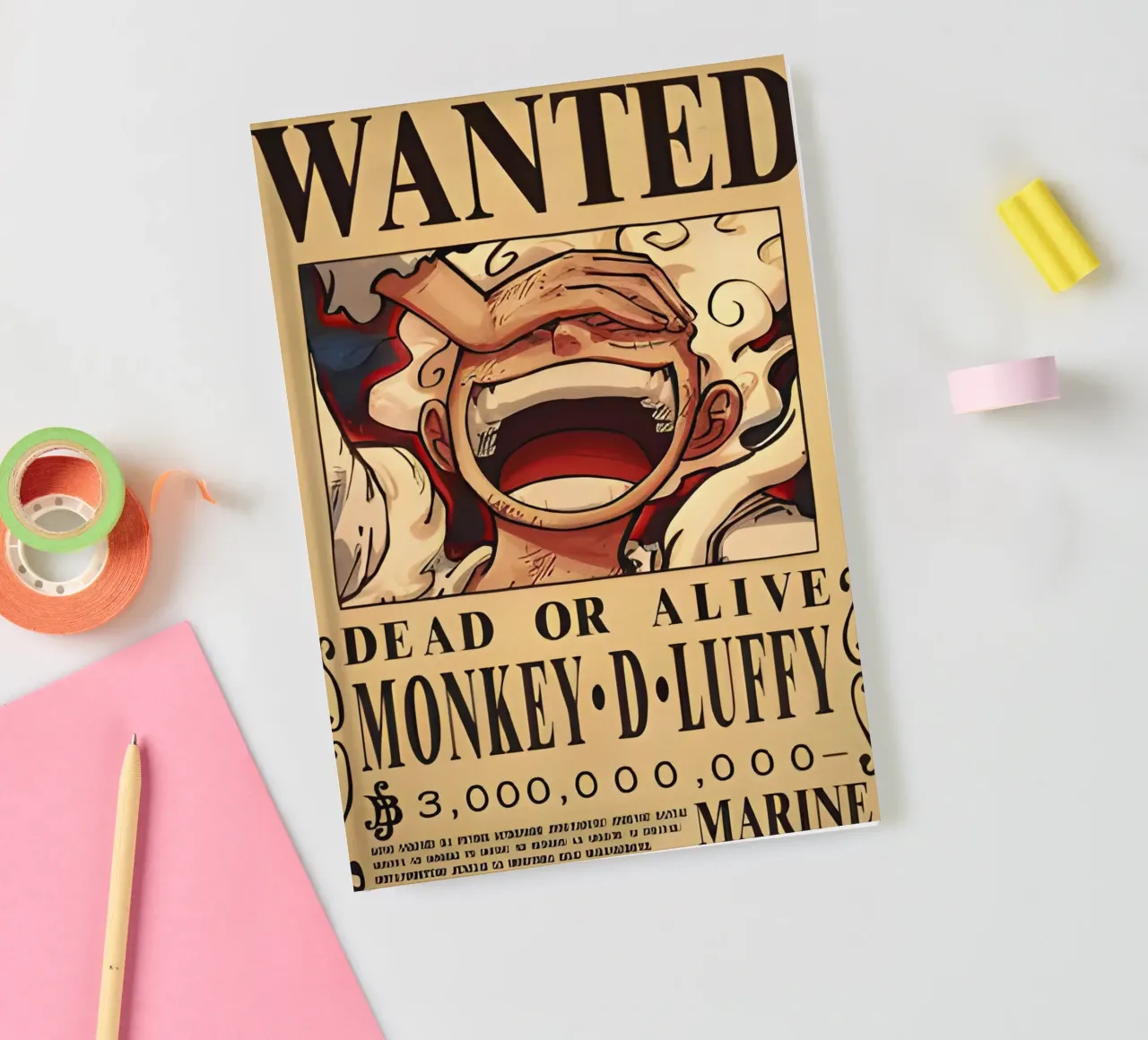 Monkey D Luffy notebook by CreativeStudio