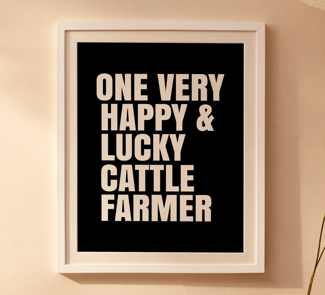 One very happy and lucky cattle farmer poster da happieeagle