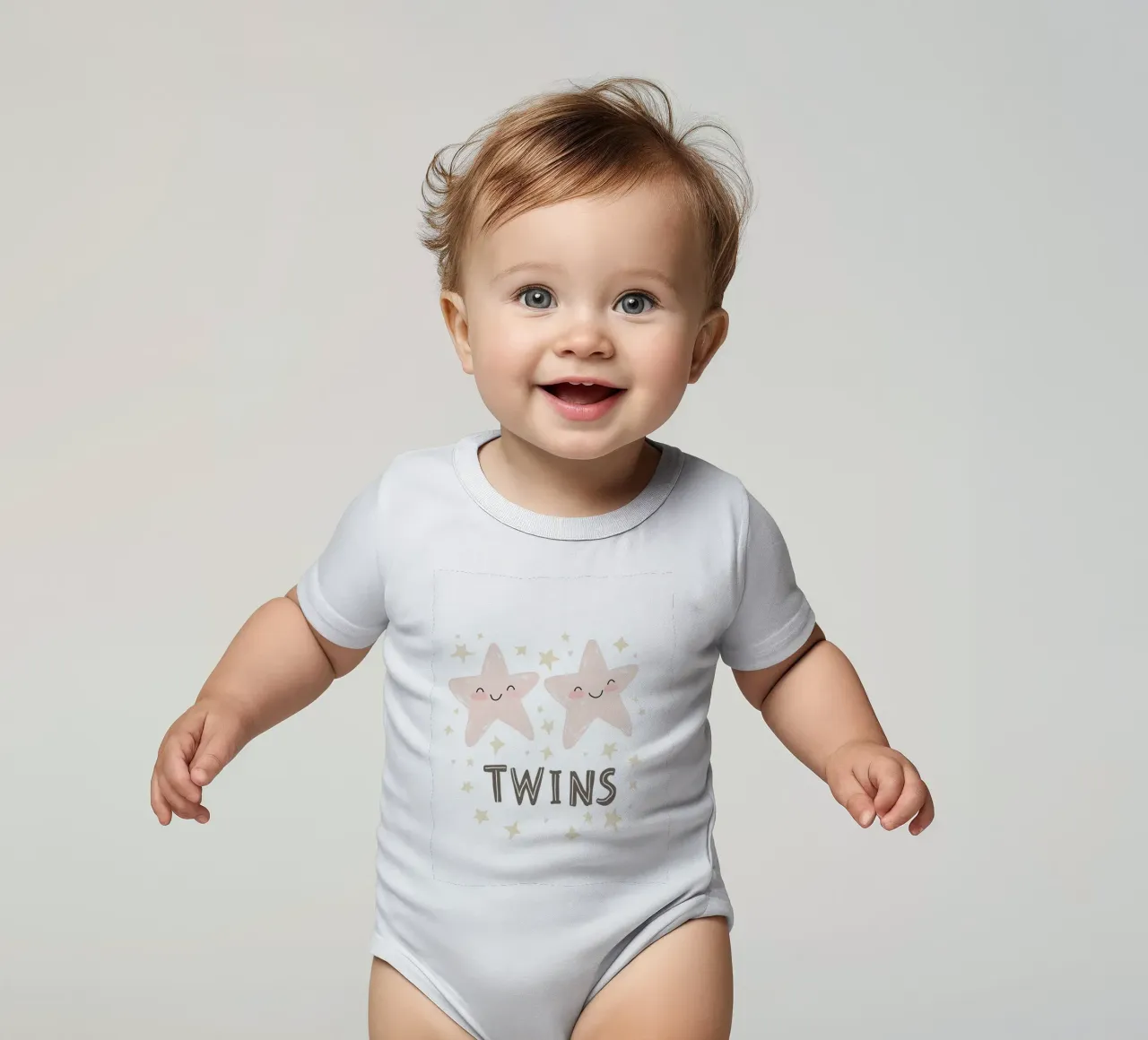 Twins No 2 body neonato maniche corte da treechild