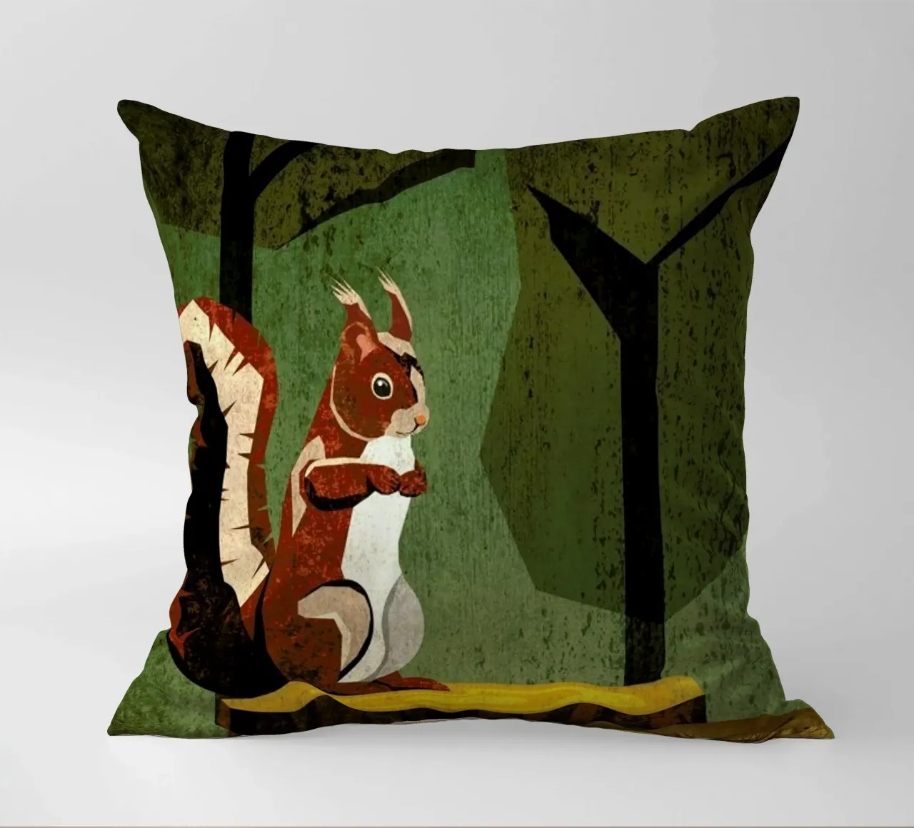 Eichhörnchen decorative cushion by Sabrina Ziegenhorn