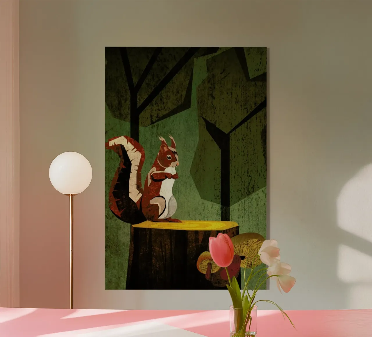 Eichhörnchen acrylic glass by Sabrina Ziegenhorn