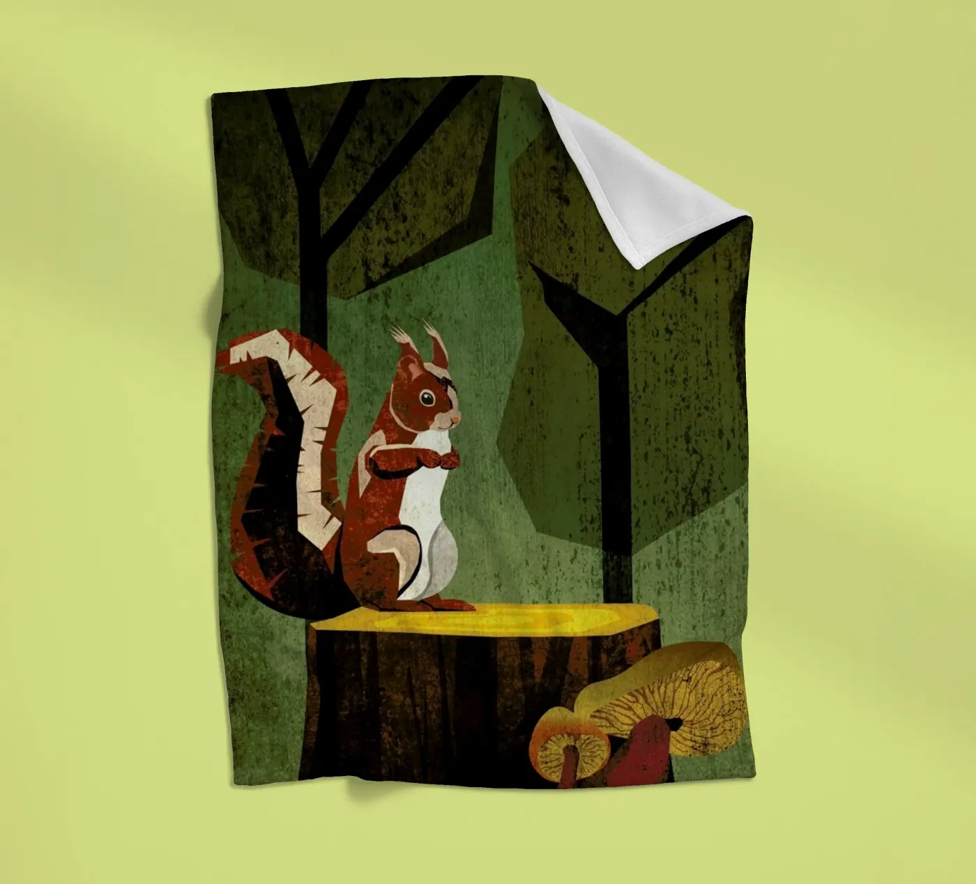 Eichhörnchen Fleecedecke von Sabrina Ziegenhorn