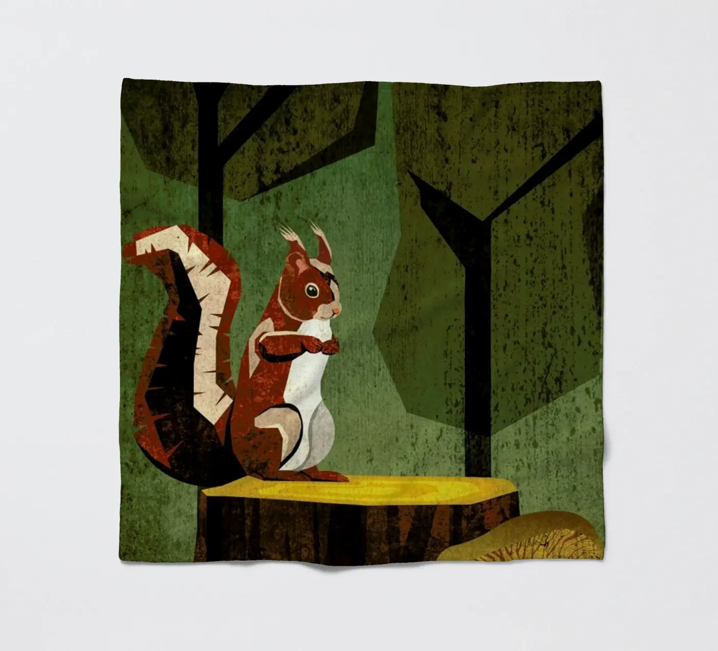 Eichhörnchen Fleecedecke von Sabrina Ziegenhorn