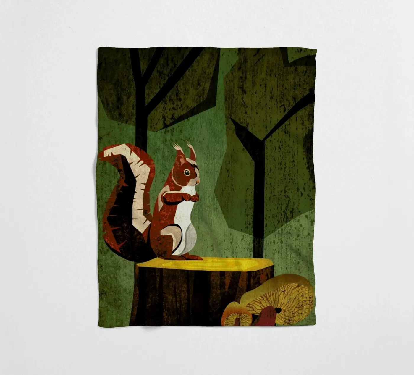 Eichhörnchen Fleecedecke von Sabrina Ziegenhorn