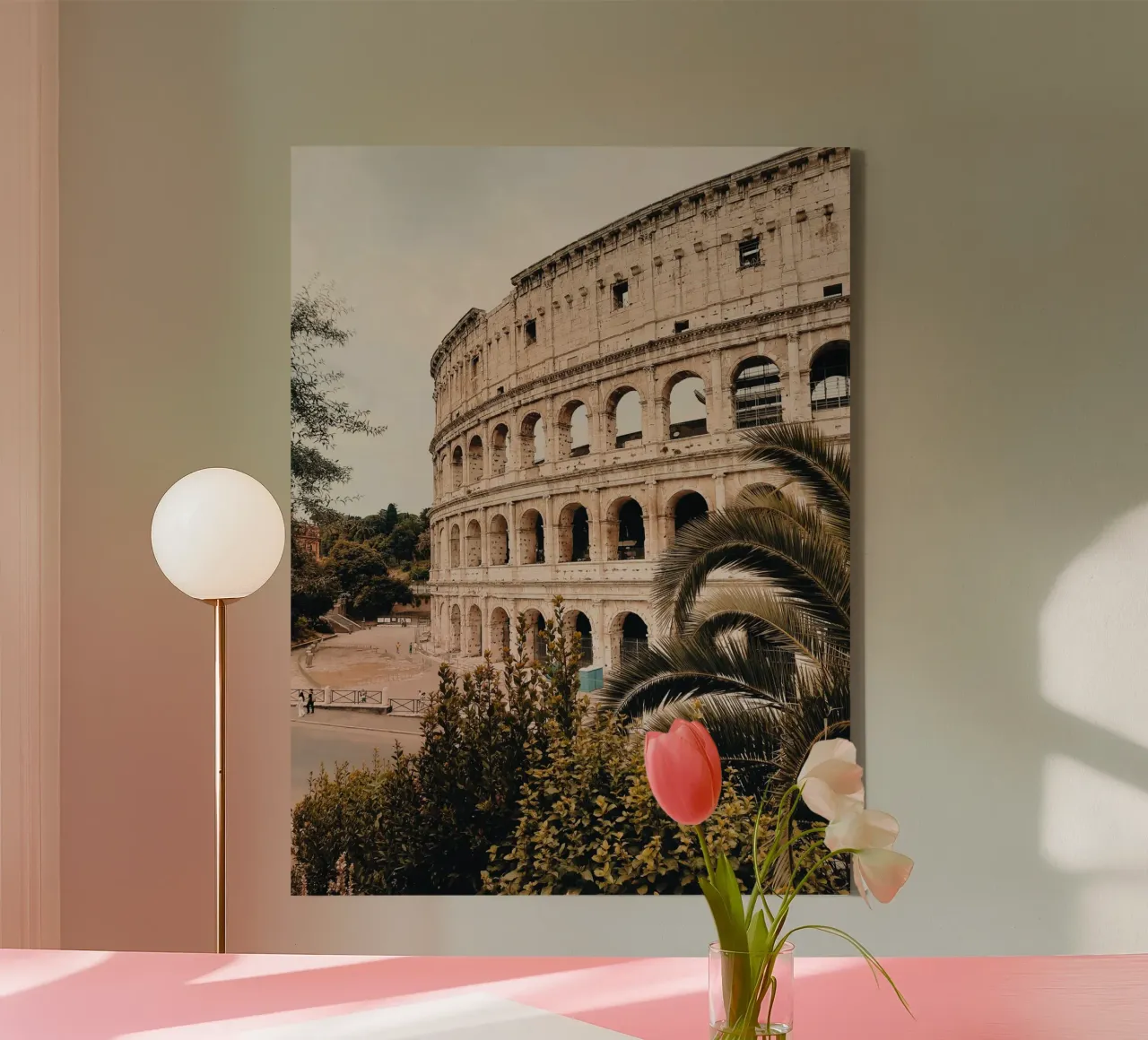 Coliseum in Rome tela con Cornice a cassetta da Les Meravelles