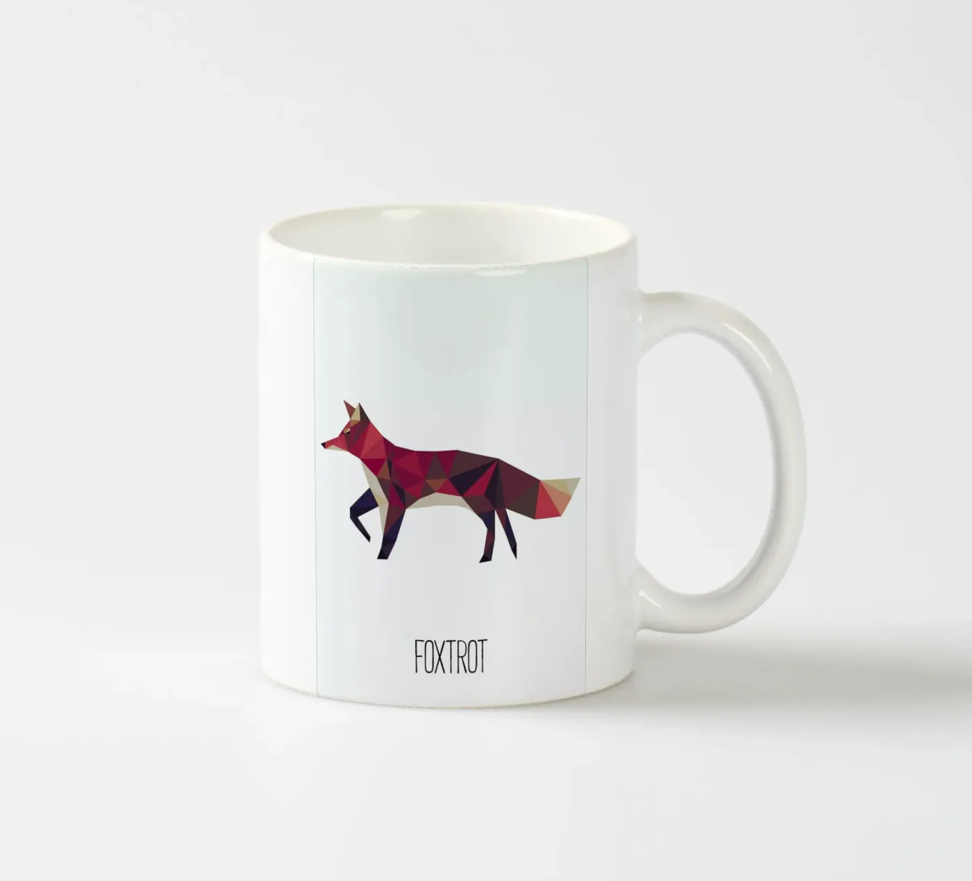 Foxtrot ceramic mug by Sabrina Ziegenhorn