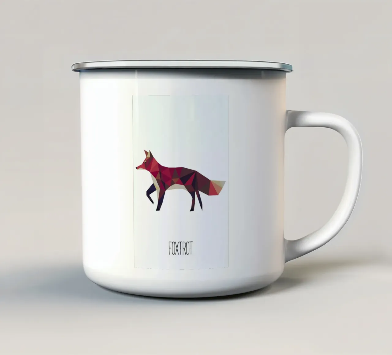 Foxtrot tazza in smalto da Sabrina Ziegenhorn