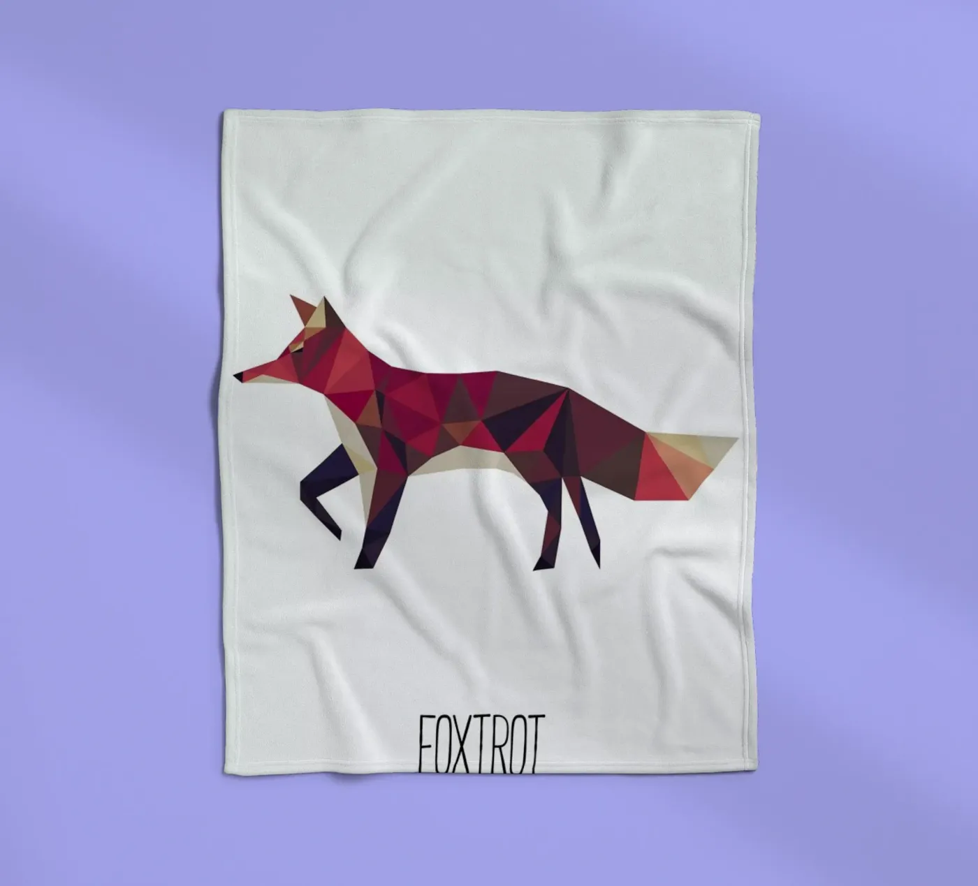 Foxtrot fleece blanket by Sabrina Ziegenhorn