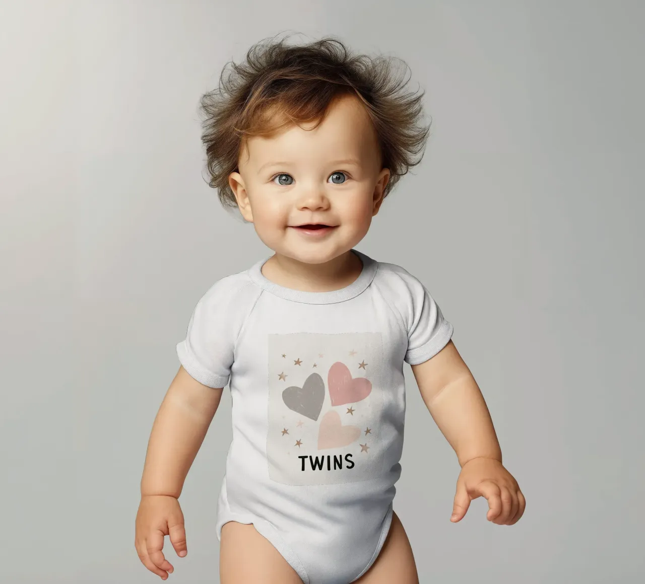 Twins No 3 body neonato maniche corte da treechild