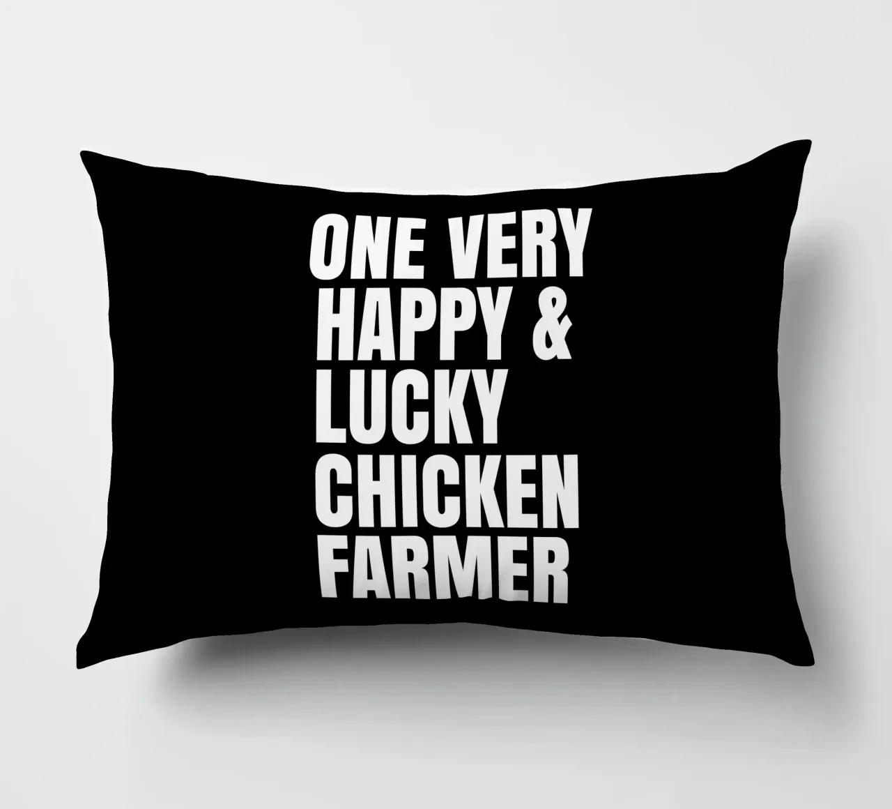 One very happy and lucky chicken farmer cuscino da happieeagle
