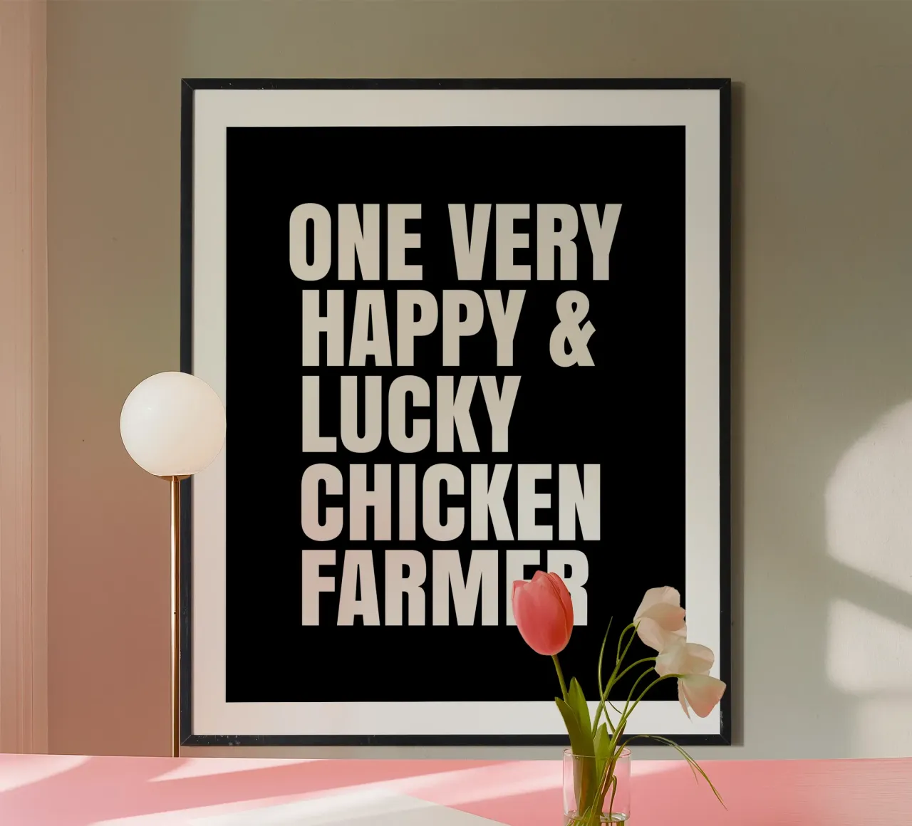 One very happy and lucky chicken farmer carta hahnemühle da happieeagle