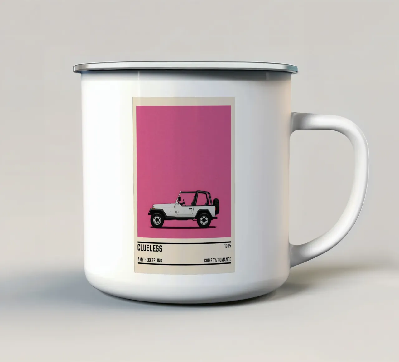 Clueless movie car tazza in smalto da TheArtstudio