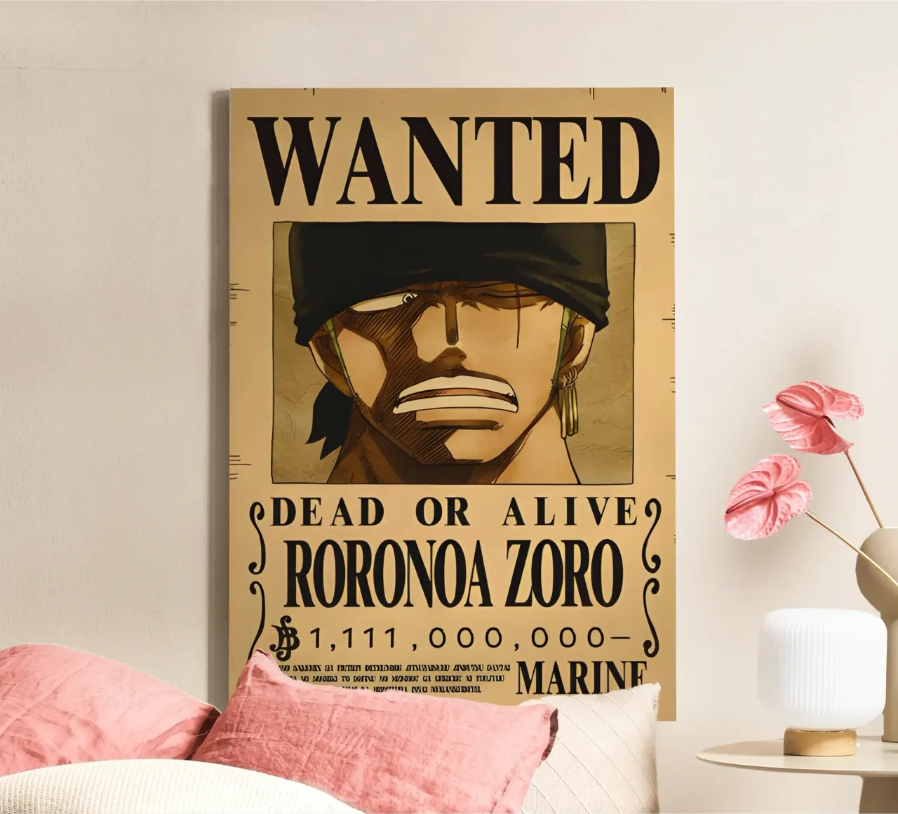 Roronoa Zoro canvas with Floater frame by CreativeStudio